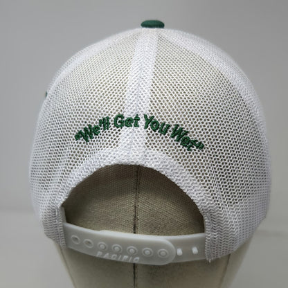 Pacific Headwear Trucker Hat Green One Size Butte Irrigation Buffalo Bison Golf