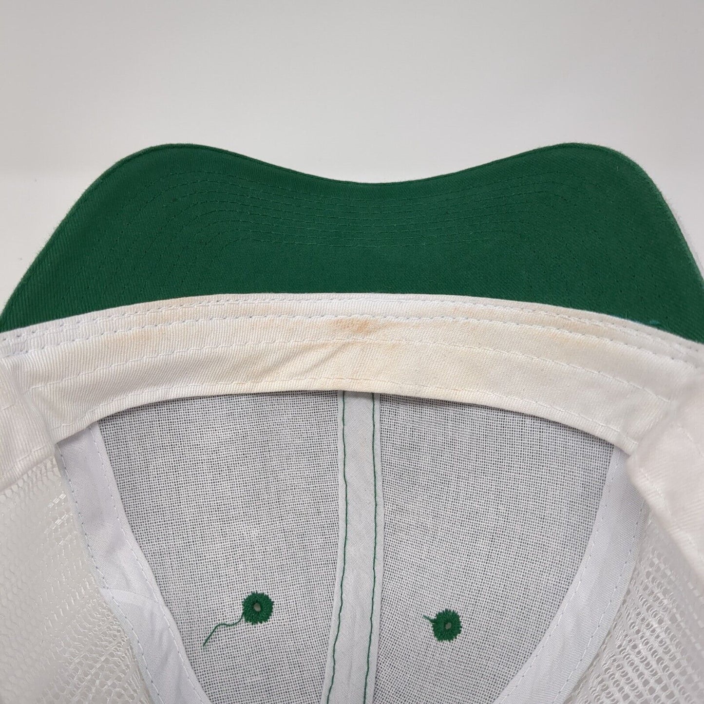 Team Dave Strapback Trucker Hat Green One Size Mesh Back Colorblock