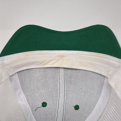 Team Dave Strapback Trucker Hat Green One Size Mesh Back Colorblock