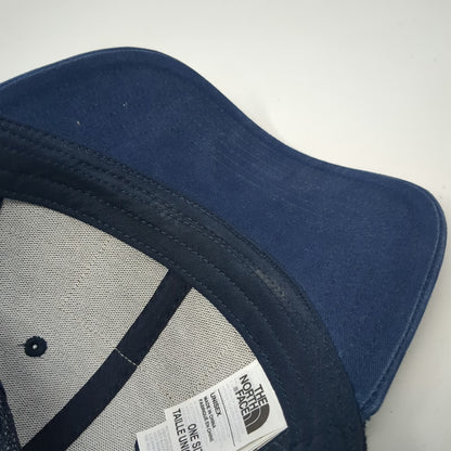 The North Face Trucker Hat Blue One Size Bison Patch Mesh Snapback Adventure