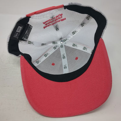 New Era Trucker Hat Pink White One Size Simplot Smoky Canyon Mine Snapback