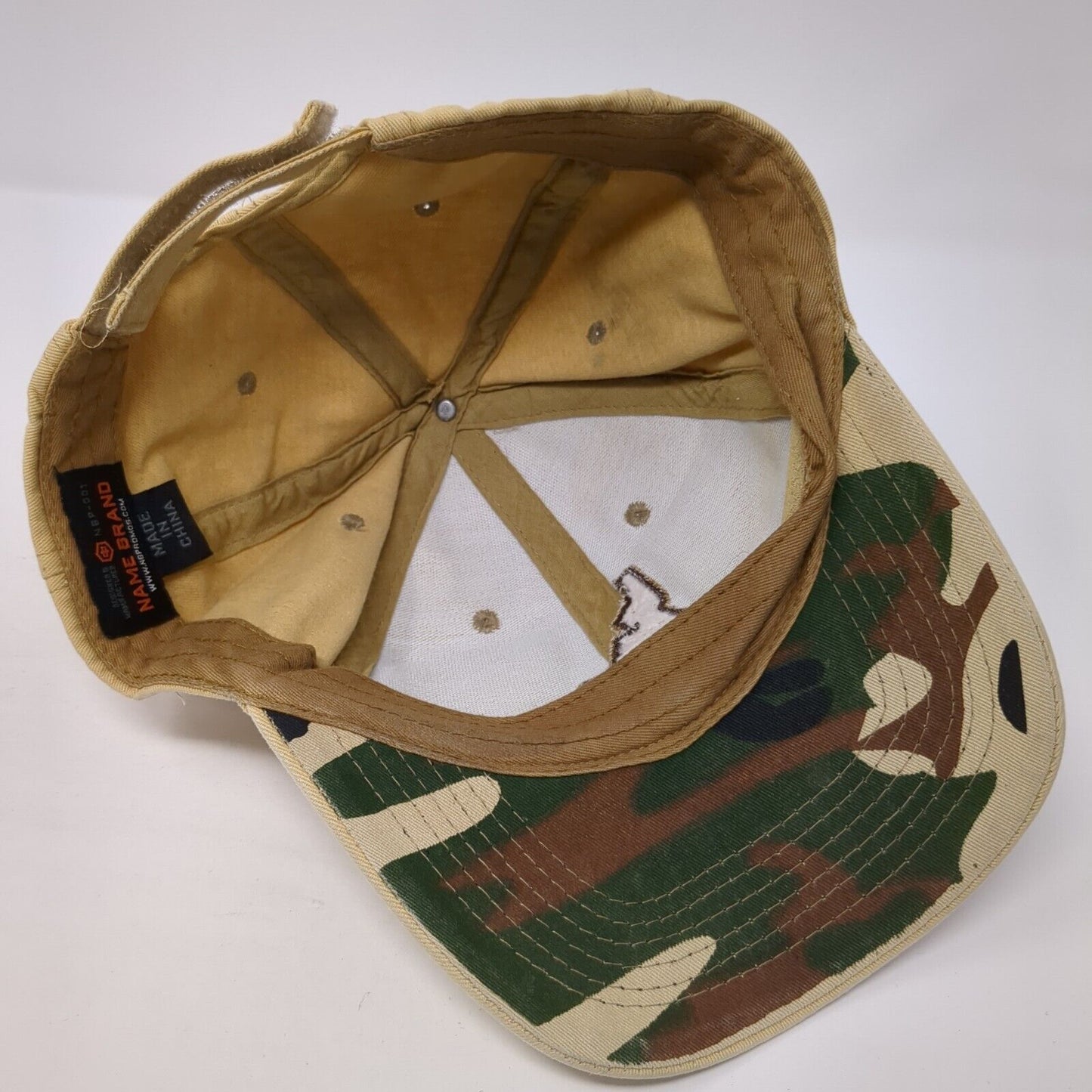 Idaho Stampede Camo Strapback Hat Tan One Size Support Our Troops