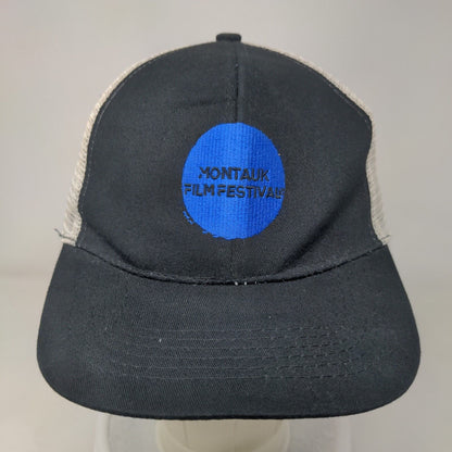 Montauk Film Festival Strapback Mesh Back Trucker Hat Black OSFA Hit Wear