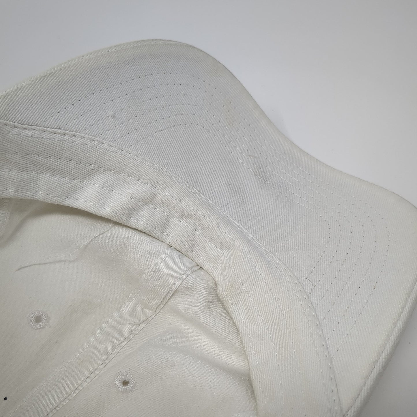 Unbranded Slideback Hat White Solid One Size Adjustable Blank Outdoor