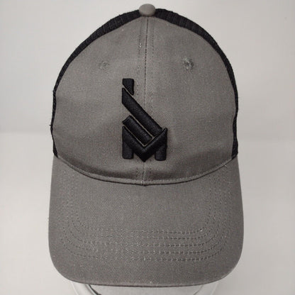 Mission43 Snapback Mesh Back Trucker Hat Gray OSFA Embroidered