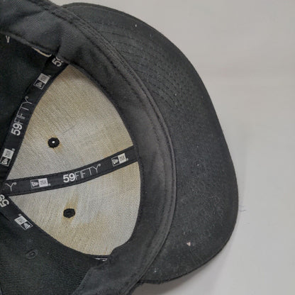 New Era Men's Fitted Hat Black 7 1/4 59Fifty NHL LA Kings Embroidered Logo