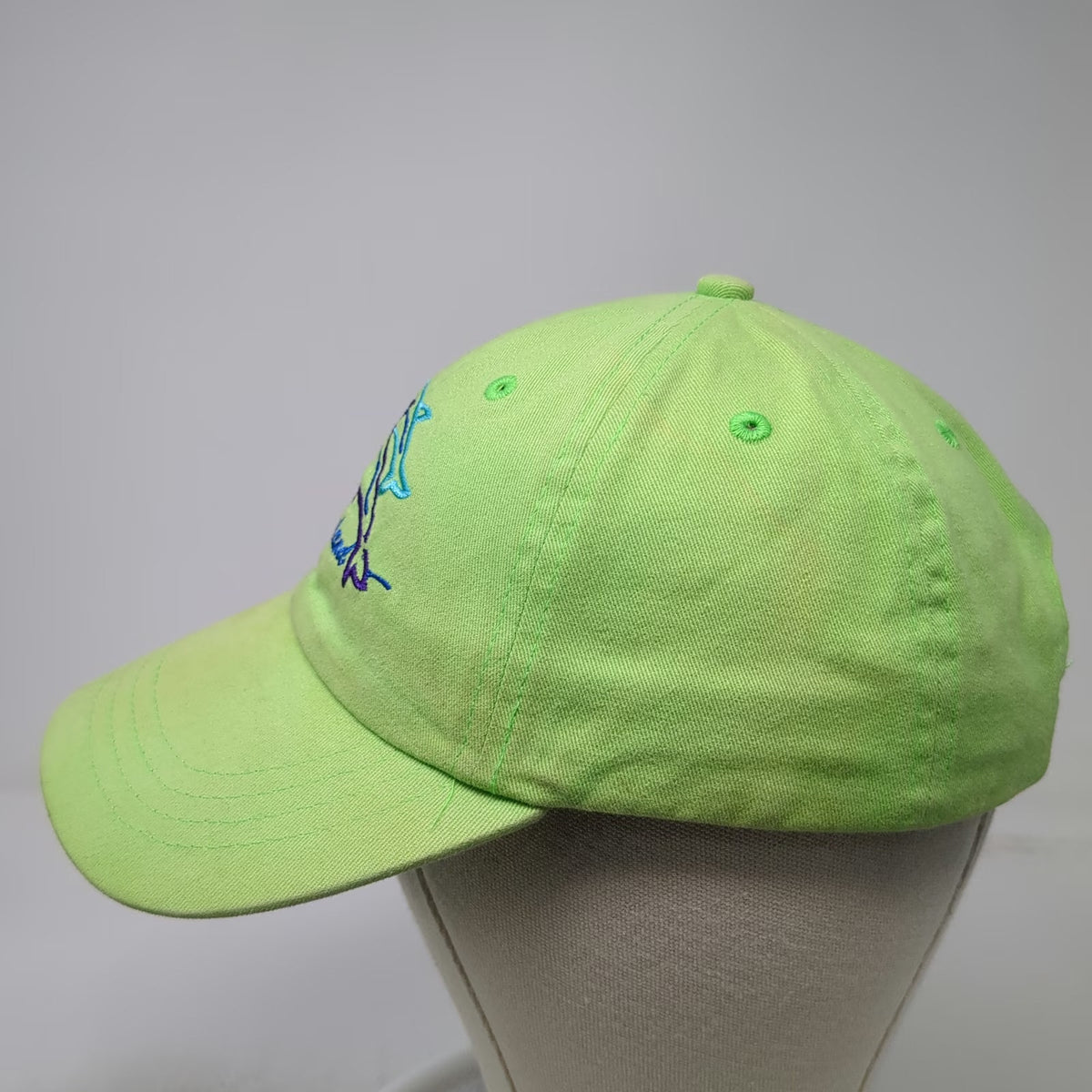 Distinctive Headwear Green Baseball Cap OSFM Sanibel Island Dolphin Hat Florida