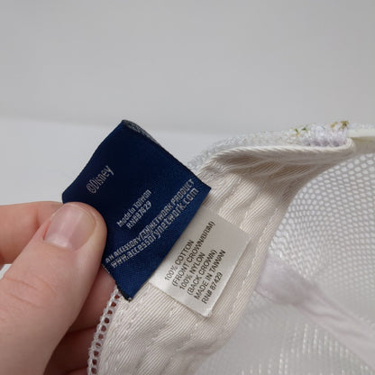 Mickey Mouse Snapback Trucker Hat White One Size Adjustable Mesh Back Disney