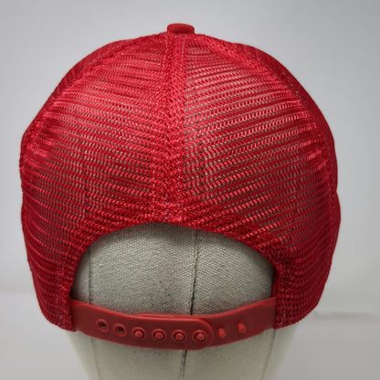 The Winner Trucker Hat Red One Size Simmons Outdoor Optics Mesh Snapback Hat