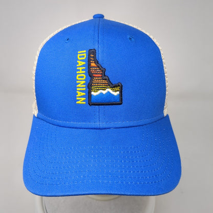 Idahonian Strapback Mesh Back Trucker Hat Blue One Size Ouray