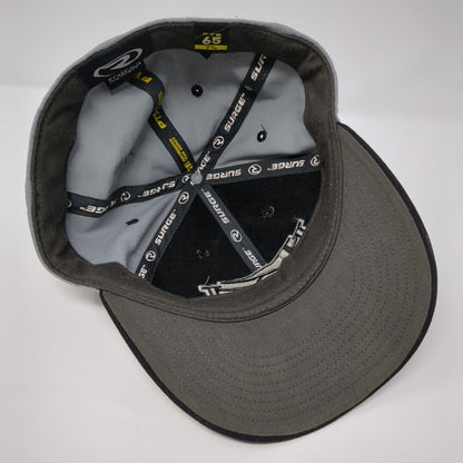 Rocky Fitted Hat Gray 7 3/8 Embroidered 6 Panel Surge PTS 65 Richardson