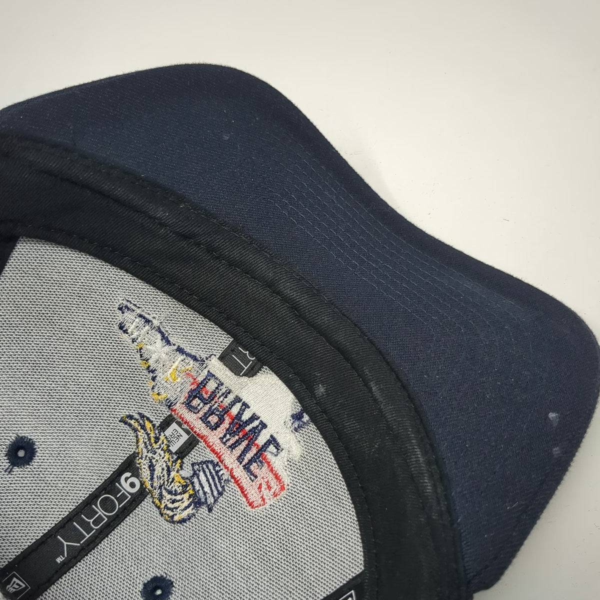 New Era Trucker Hat Blue One Size NC Brave Special Olympics Torch Run Mesh Cap