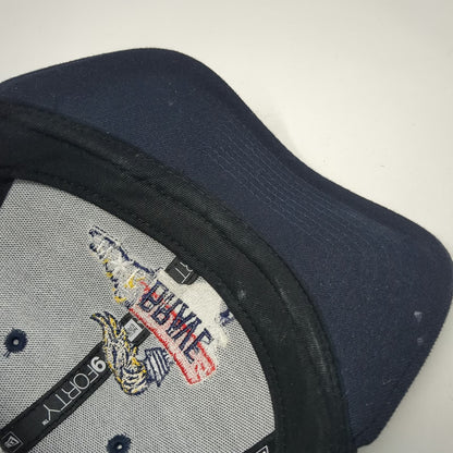 New Era Trucker Hat Blue One Size NC Brave Special Olympics Torch Run Mesh Cap