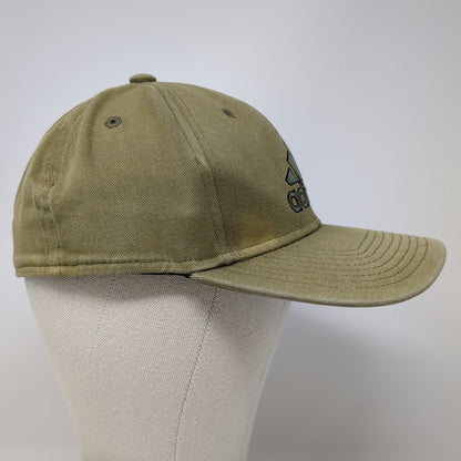 Adidas Baseball Cap Green M Cotton A-Flex Fitted Embroidered Logo Sport Hat