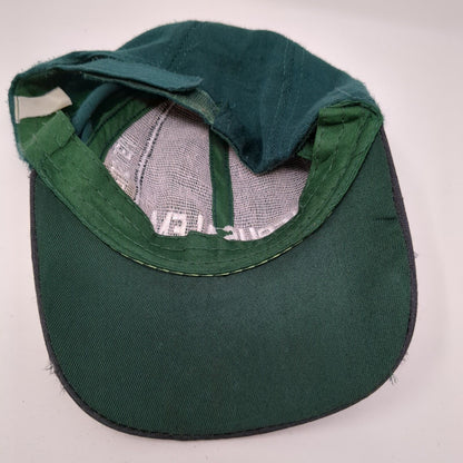 Jerusalem Strapback Hat Green One Size Adjustable Embroidered Patriotic 6 Panel