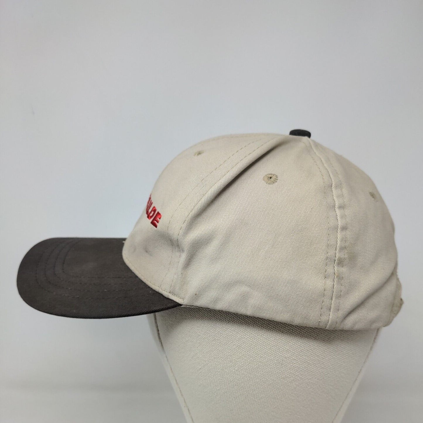 Kongskilde Men's Slideback Hat Tan Size OSFA Embroidered Logo 100% Cotton