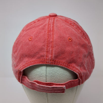 Flamingo Key Strapback Hat Red One Size Adjustable Hit Wear 6 Panel