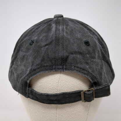 Pride Slideback Hat Gray One Size Adjustable Embroidered Vented Holes Cotton