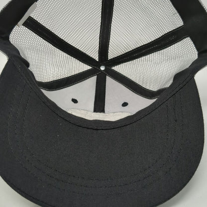 Infinity Trucker Hat Black Gray One Size Mesh Snapback Lucky Rooster Whiskey