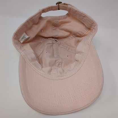 Unbranded Slideback Hat Pink One Size Adjustable Vented Holes 6 Panel Blank