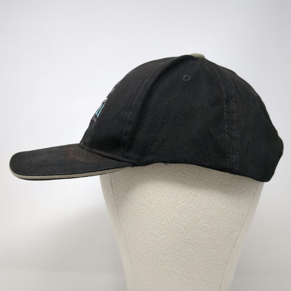 Northwest Embroidery Baseball Cap Black One Size Alaska Wolf Last Frontier hat