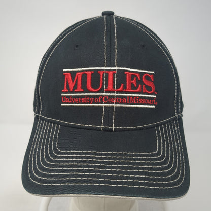 Mules University of Central Missouri Slideback Hat Black One Size The Game