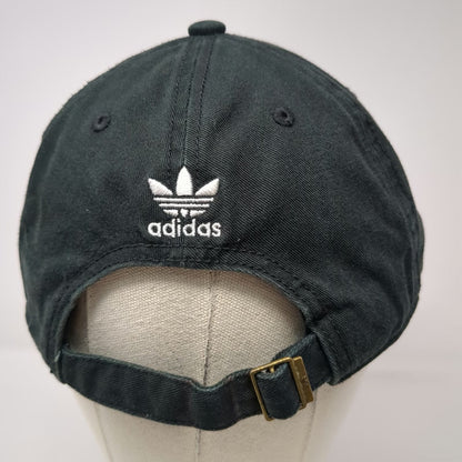 Adidas Baseball Cap Black OSFM Trefoil Logo Slideback Cotton Twill 6 Panel Hat