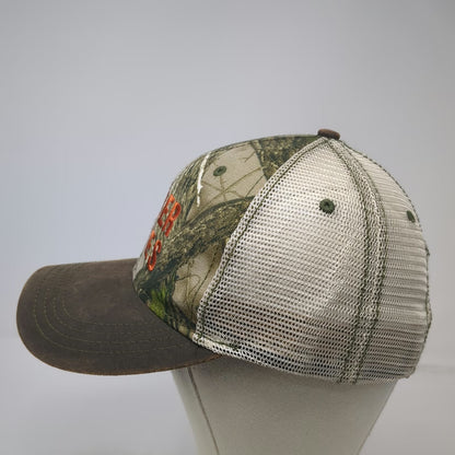 Paramount Trucker Hat Brown Camo Border States One Size Snapback Mesh Cap