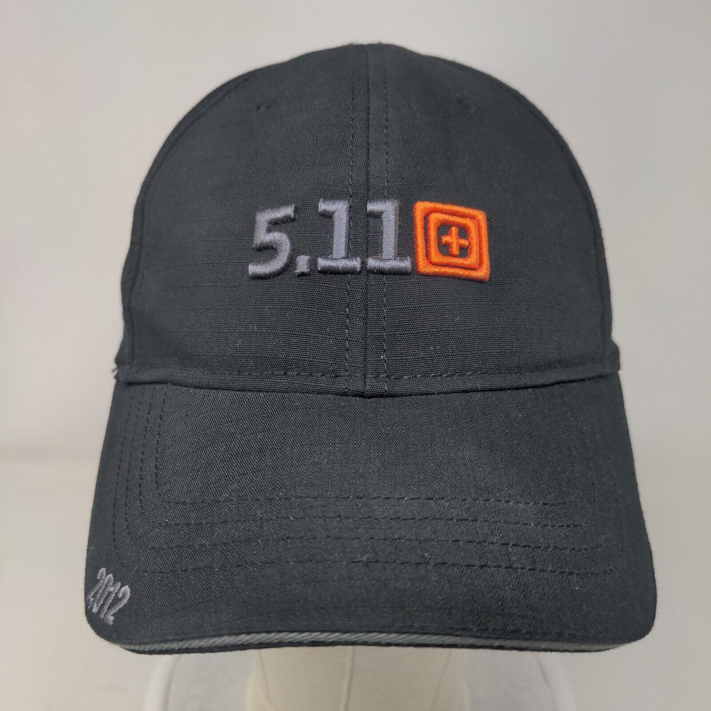 5.11 Tactical 2012 Strapback Hat Black One Size Embroidered Adjustable