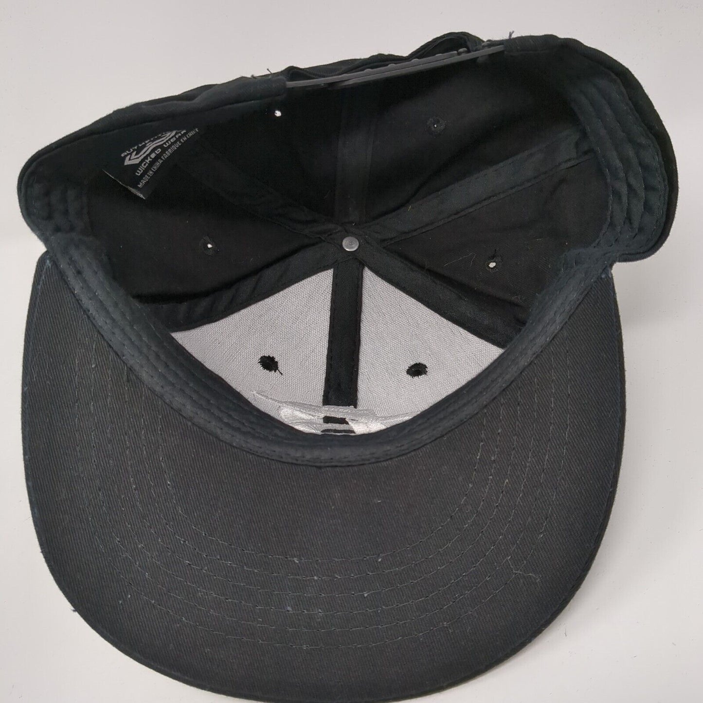 Bodybuilding.com Snapback Hat Black One Size Adjustable Wicked Wear