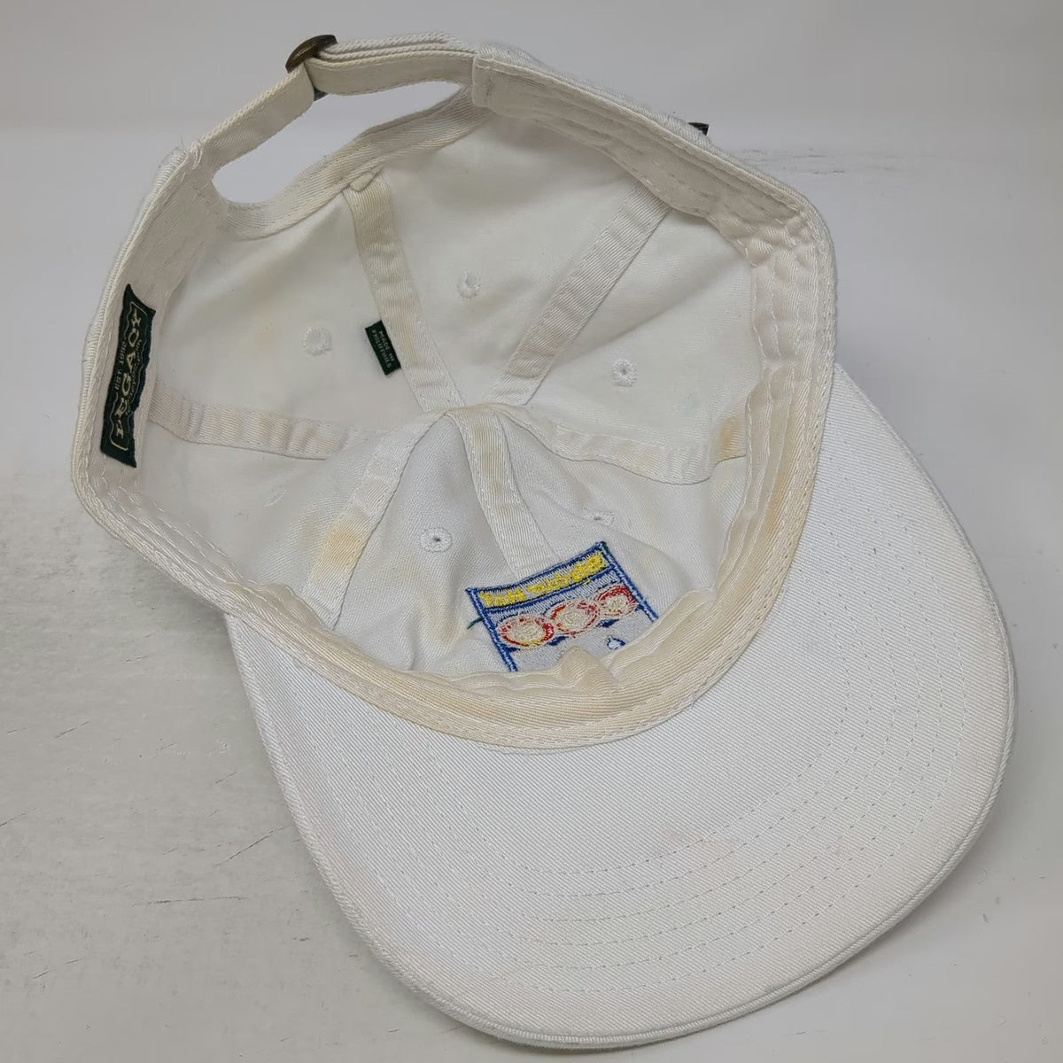 Legacy Baseball Cap White One Size Anguilla Straw Hat Restaurant Destination