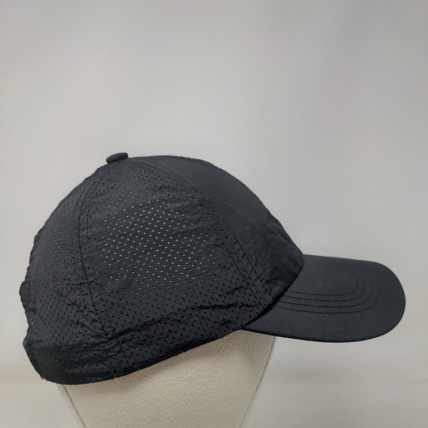 Unbranded Criss Cross Ponytail Strapback Hat Black 57-58cm Solid Blank