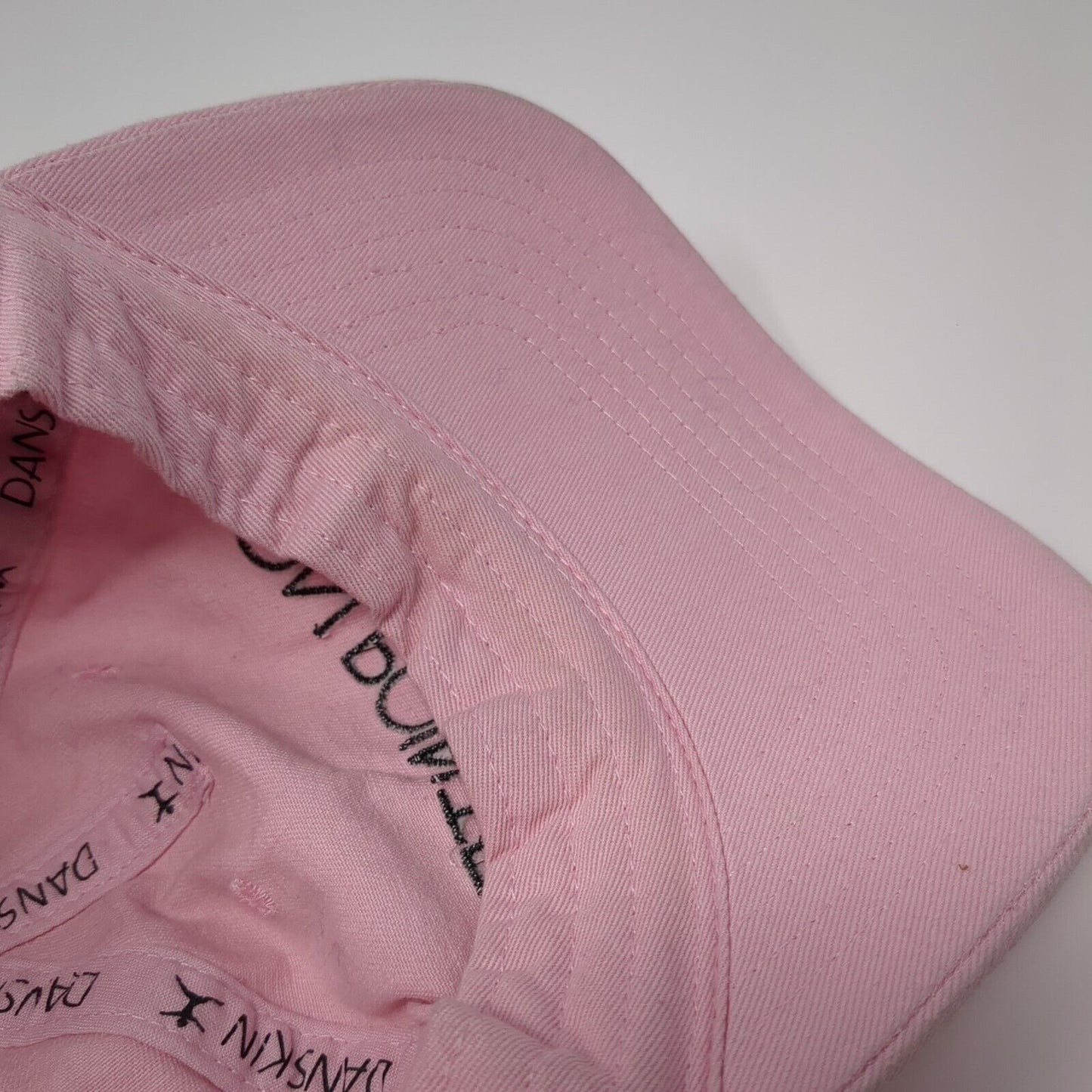 On Pointe Slideback Hat Pink OSFA Adjustable Embroidered 6 Panel Danskin