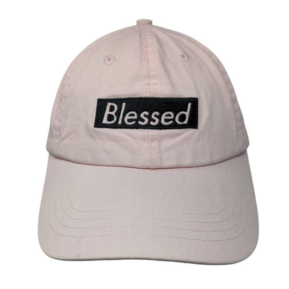 Blessed Slideback Hat Pink One Size Adjustable Embroidered Take That Bailey