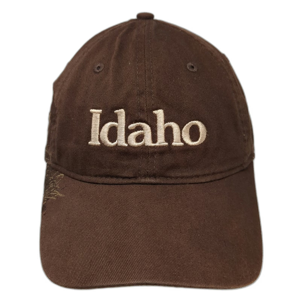 Dri Duck Idaho Baseball Cap Brown OS Cotton Deer Wildlife Graphic Slideback Hat