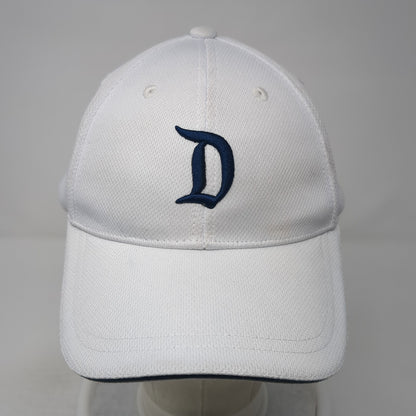 Letter D Strapback Hat White One Size Adjustable Embroidered Disney