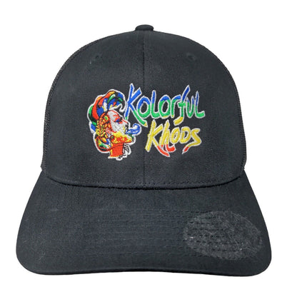 Kolorful Khoos Snapback Mesh Back Trucker Hat Black One Size Yupoong