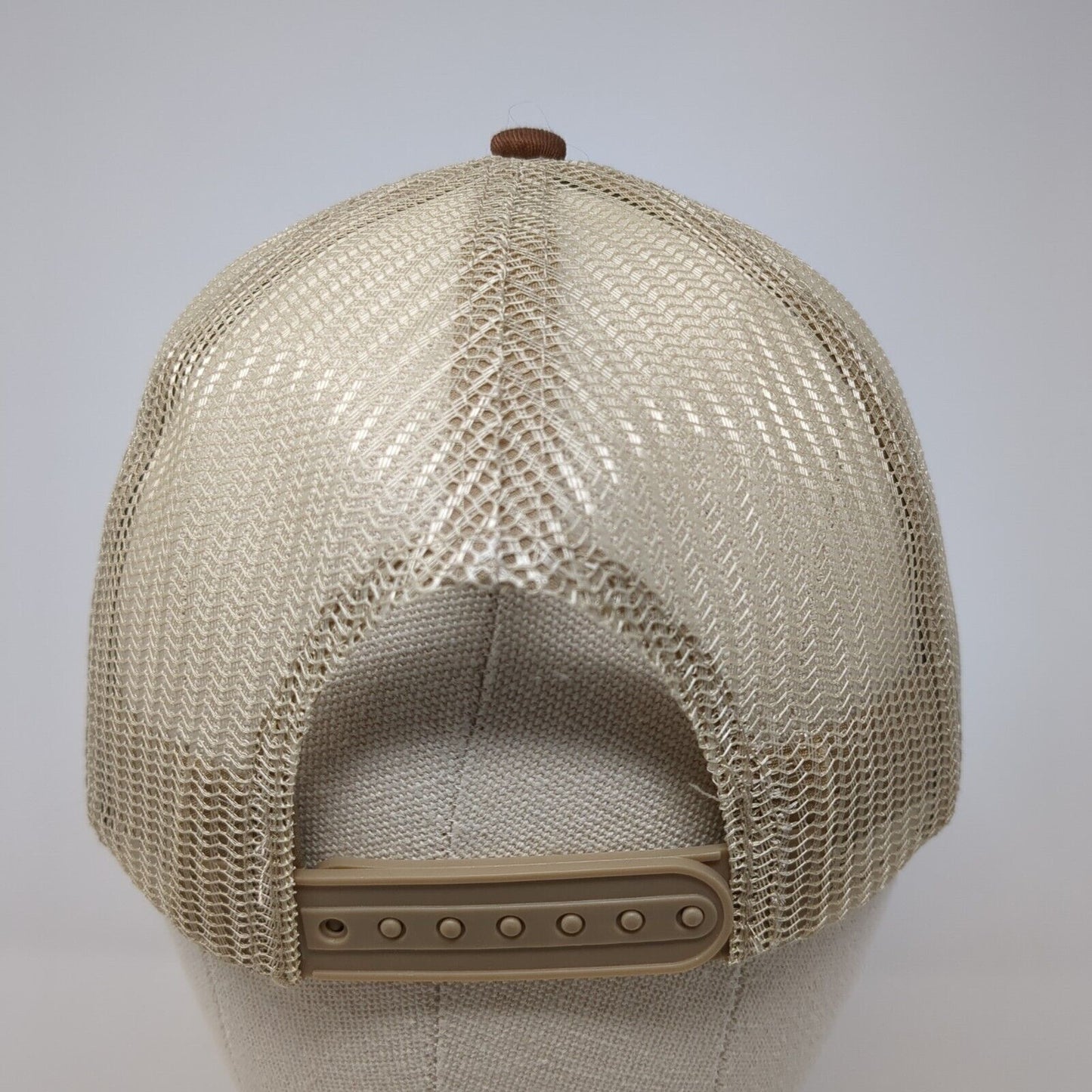 Western Trailers Boise ID Snapback Trucker Hat Brown One Size Mesh Back