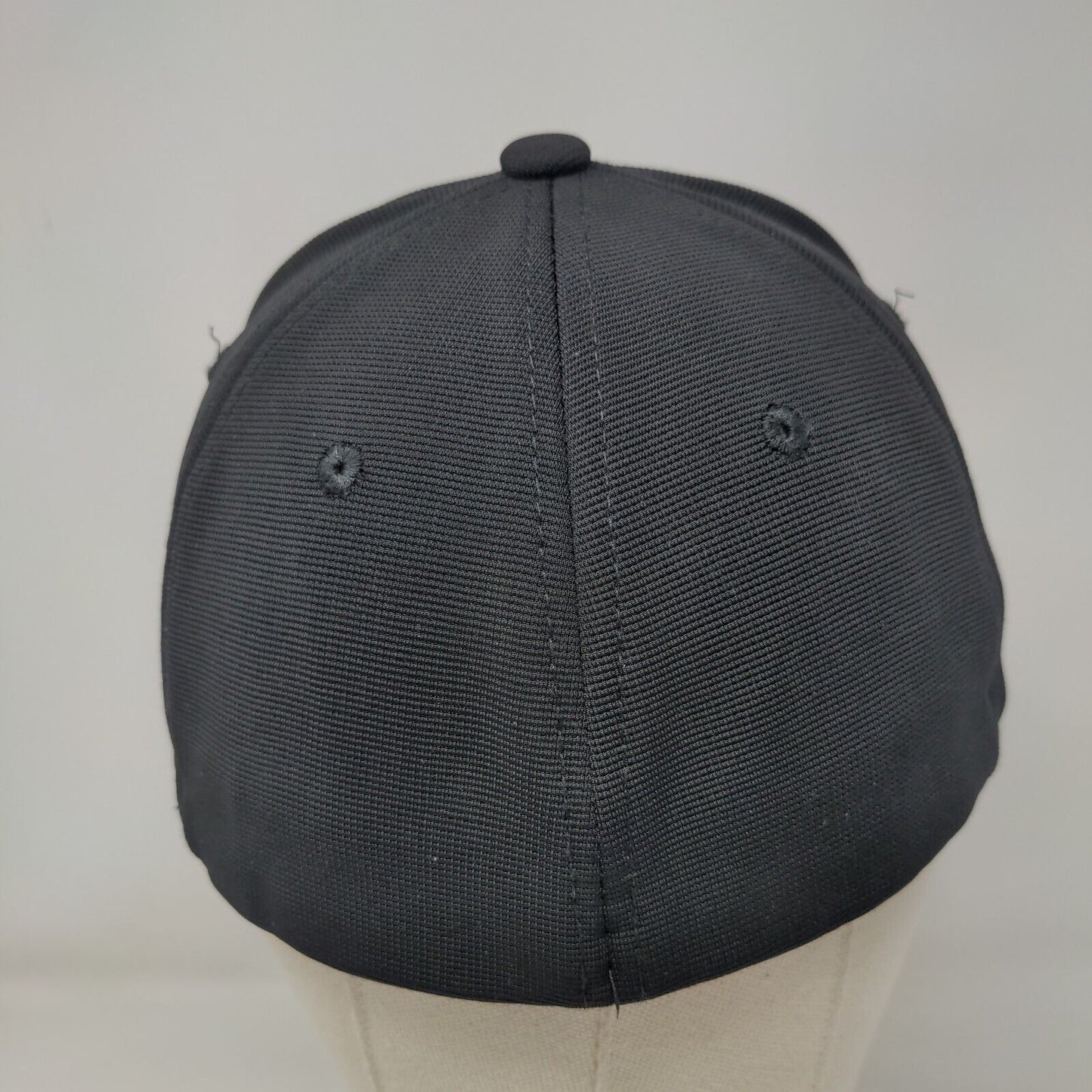 Unbranded Fitted Hat Black One Size Lightweight Vented Holes 6 Panel Blank