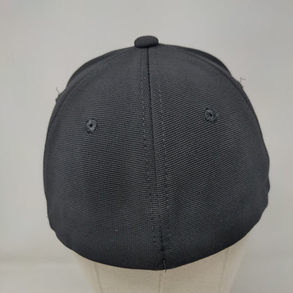 Unbranded Fitted Hat Black One Size Lightweight Vented Holes 6 Panel Blank