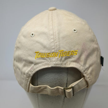 Towson Tigers NCAA Legacy Beige One Size Cap Hat Slideback Embroidered Cotton