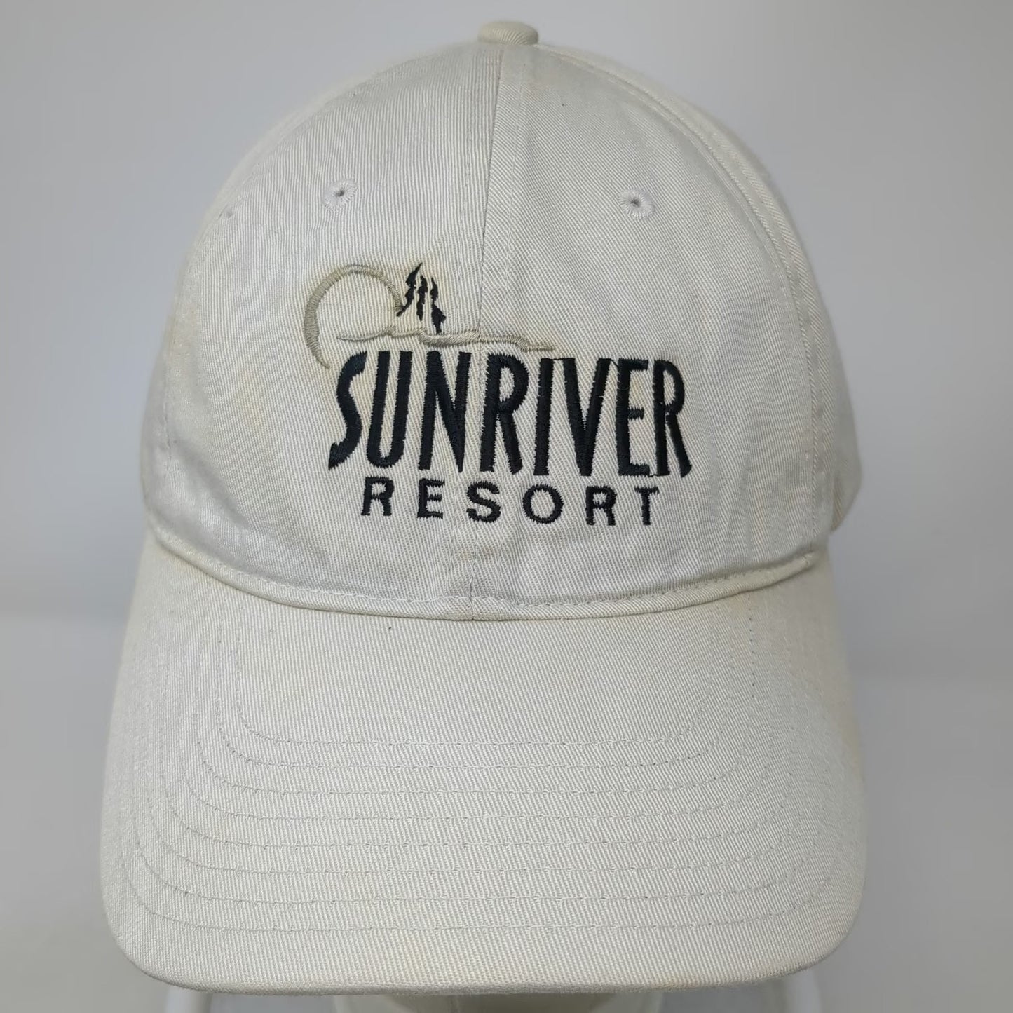 Nike Baseball Cap Beige One Size Sunriver Resort Golf Adjustable Strap Hat