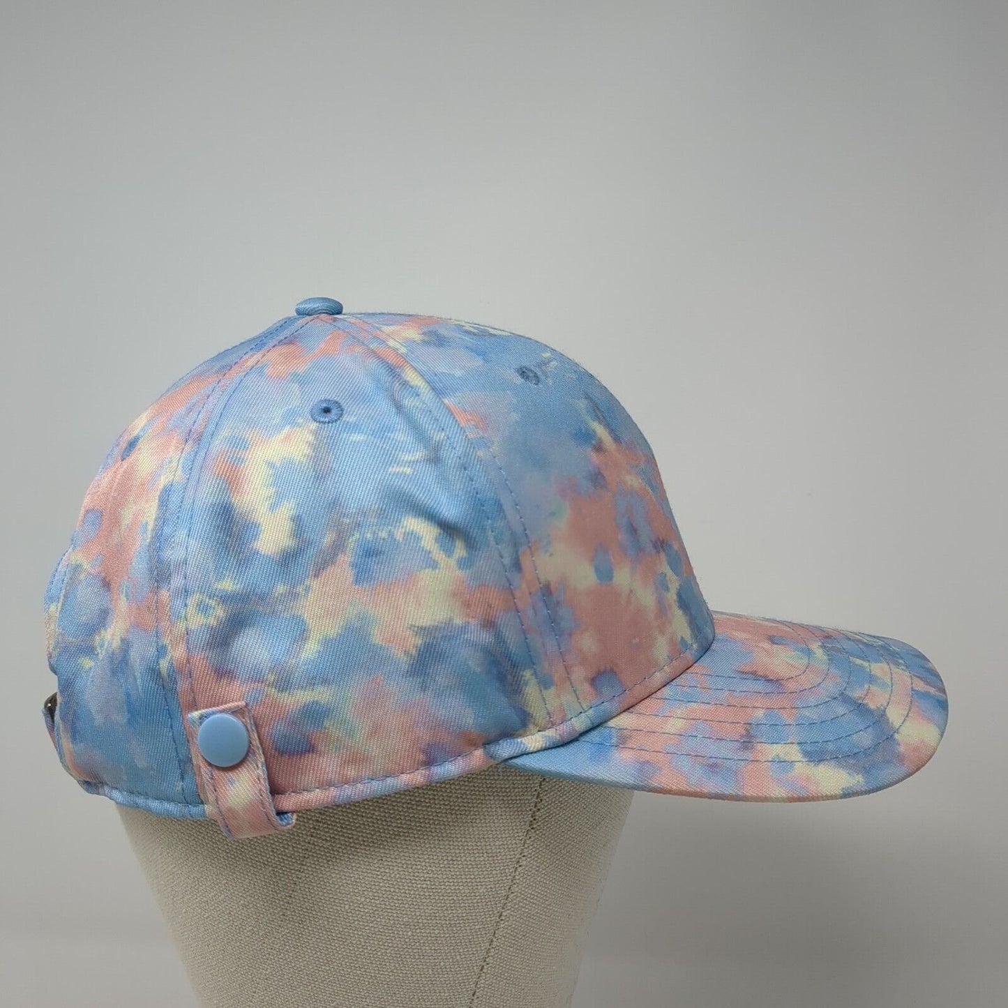 Unbranded Slideback Hat Multicolor OS Adjustable Tie Dye Vented Holes Blank