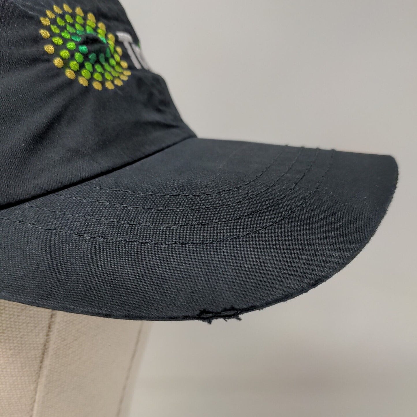 Trulieve Strapback Hat Black One Size Embroidered Breathable Port Authority