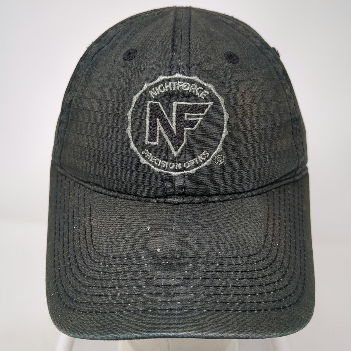Nightforce Precision Optics Baseball Cap Black Gray One Size Strapback Hat
