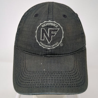 Nightforce Precision Optics Baseball Cap Black Gray One Size Strapback Hat