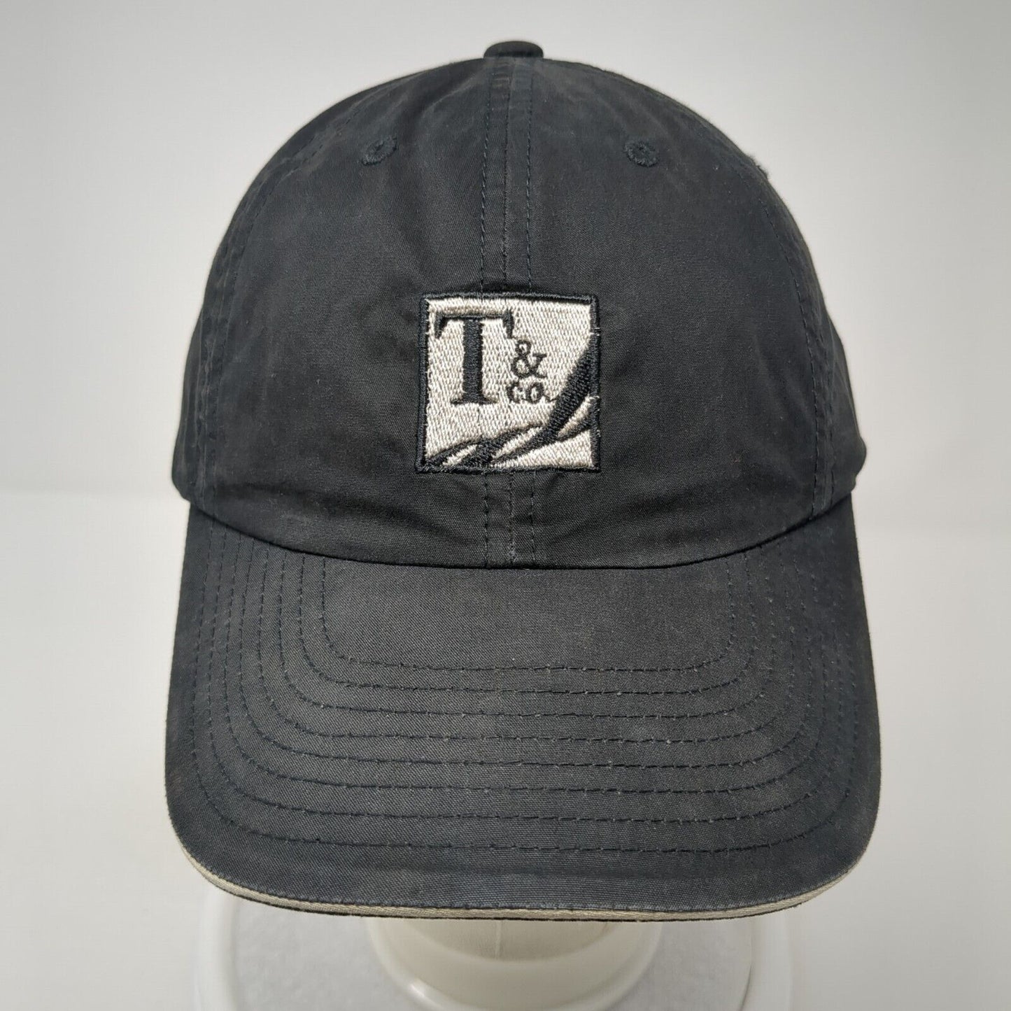 T&co. Strapback Baseball Cap Black OS Adjustable Embroidered Port Authority