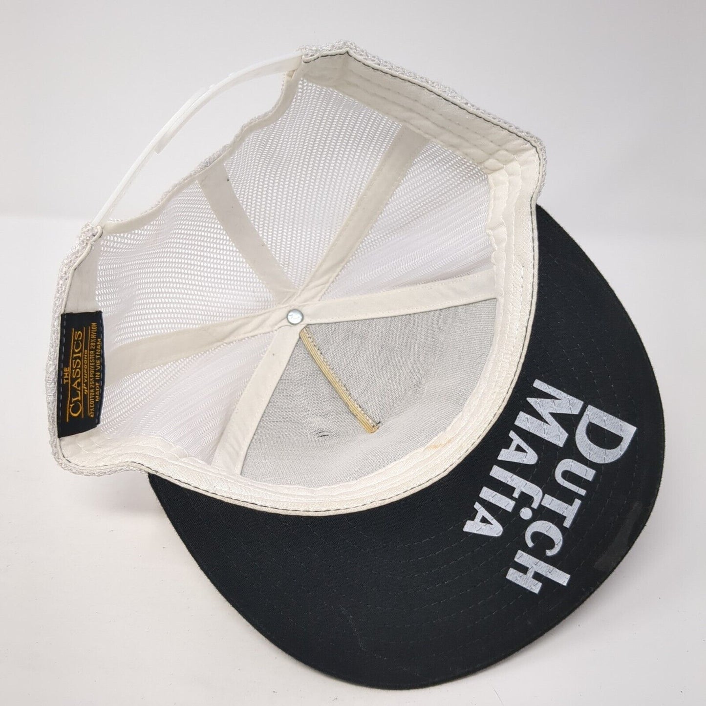 Dutch Mafia Snapback Trucker Hat Black One Size Mesh Back Yupoong