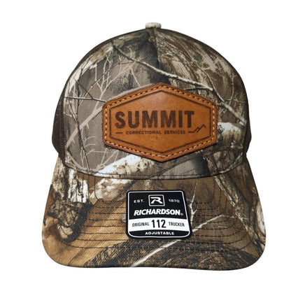 Summit Correctional Services Snapback Trucker Hat Camouflage OS Mesh Richardson