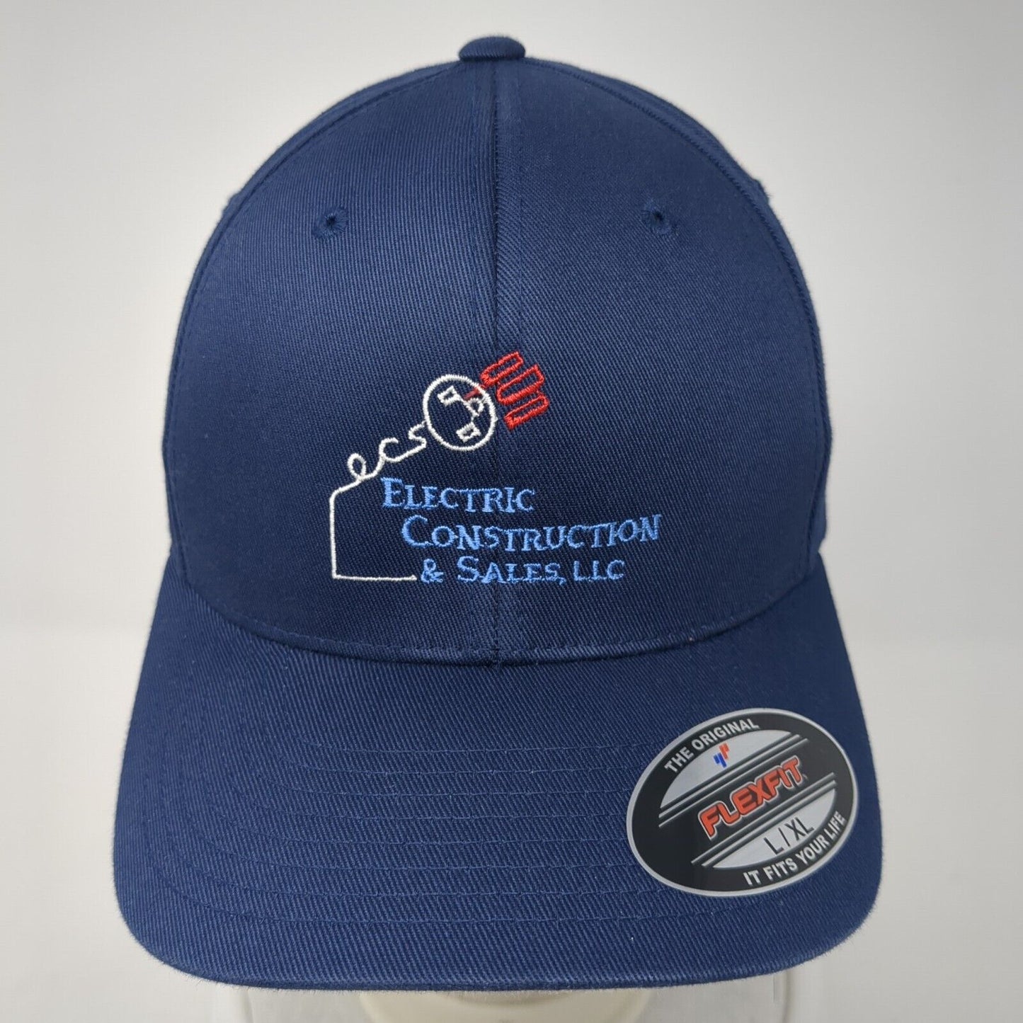 Electric Construction & Sales LLC Fitted Hat Blue L/XL Flexfit Port Authority